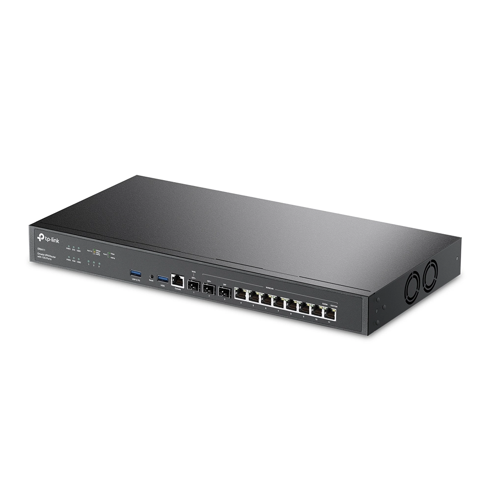 TP-Link ER8411 Omada Gigabit VPN Router 10G Ports (Load Balancer) view 2